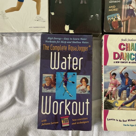Workout Health Fitness Walk Exercise VHS Videos Lot  Seniors (8 Tapes) - Picture 2 of 16